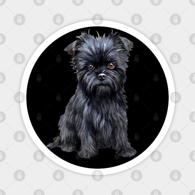 Affenpinscher Magnet by DavidBriotArt